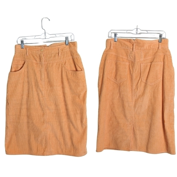 Together! Dresses & Skirts - 1980s Corduroy Highwaisted Together Skirt Women's Size 14